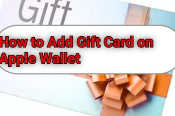 How to add gift card on apple wallet