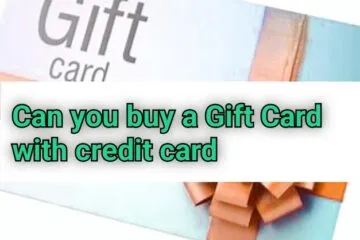 Can you buy gift card with a credit card